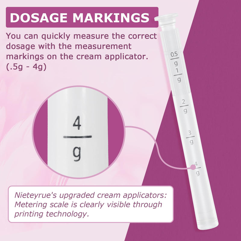 Updated Disposable Vaginial Cream Applicators (20 Packs) Dosage Markings Hygienic Individually Wrapped Fit to Most Lub-ric-ants, Cream, or Gels, Feminine Care Vaginial Applicators 20-pack - BeesActive Australia