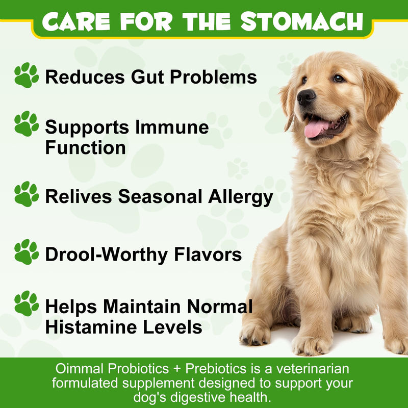 Dog Probiotic Powder, Dog Probiotics for Gut Health, Probiotics Powder for Dogs, Dogs Digestive Supplement, Aids Digestive Health, Immunity Health, Easily Absorbed(4.23 oz)