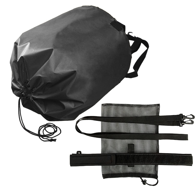 Swim Parachute, Swimming Strength Training Resistance Belt Swim Training Exerciser Belt with Drag Adjustable Parachute for Adults Children Black - BeesActive Australia
