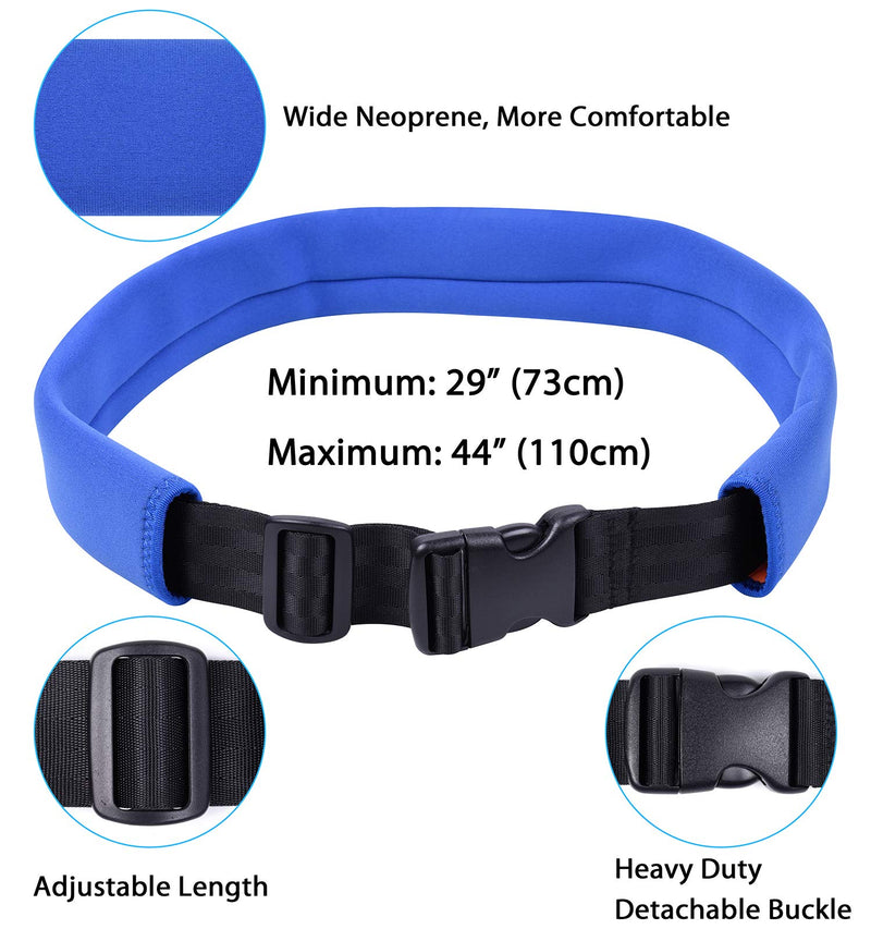 Wisdompro Swim Training Belt, 2M Swim Bungee Cords Resistance Band, Swim Tether Stationary Swimming Harness, Static Swimming Belt for Pool - Blue - BeesActive Australia