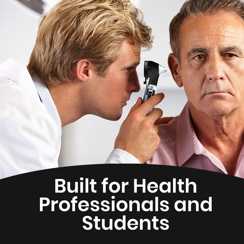 Zyrev ZetaLife Otoscope - Ear Scope with Light, Ear Infection Detector, Pocket Size (Black Color) Black - BeesActive Australia