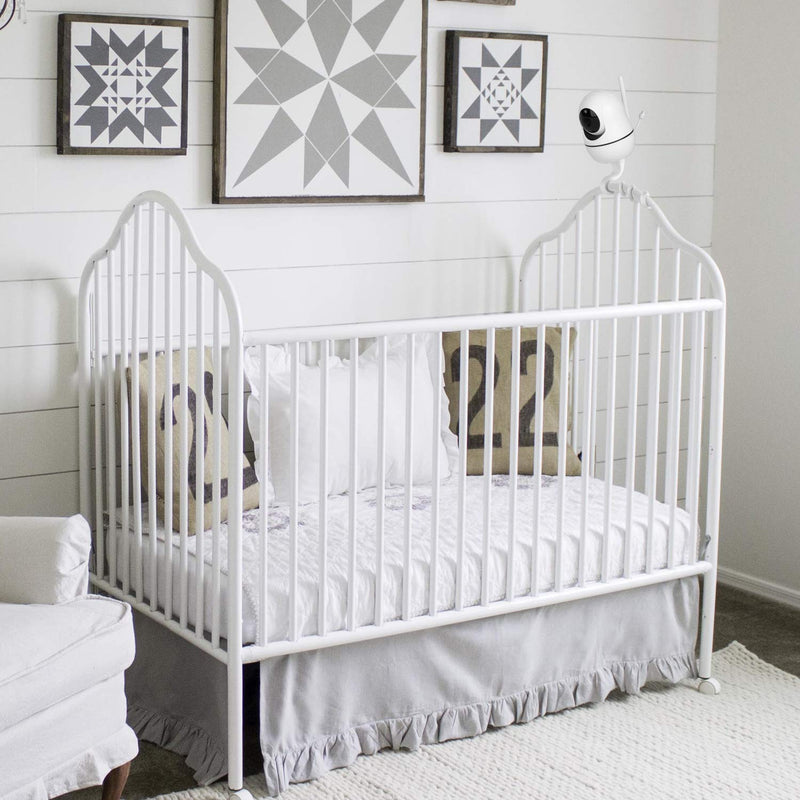 iTODOS Baby Monitor Mount Compatible with HelloBaby HB65/HB66/HB248,ANMEATE SM935E Baby Monitor Camera, Versatile Twist Mount without Tools or Wall Damage -White White - BeesActive Australia