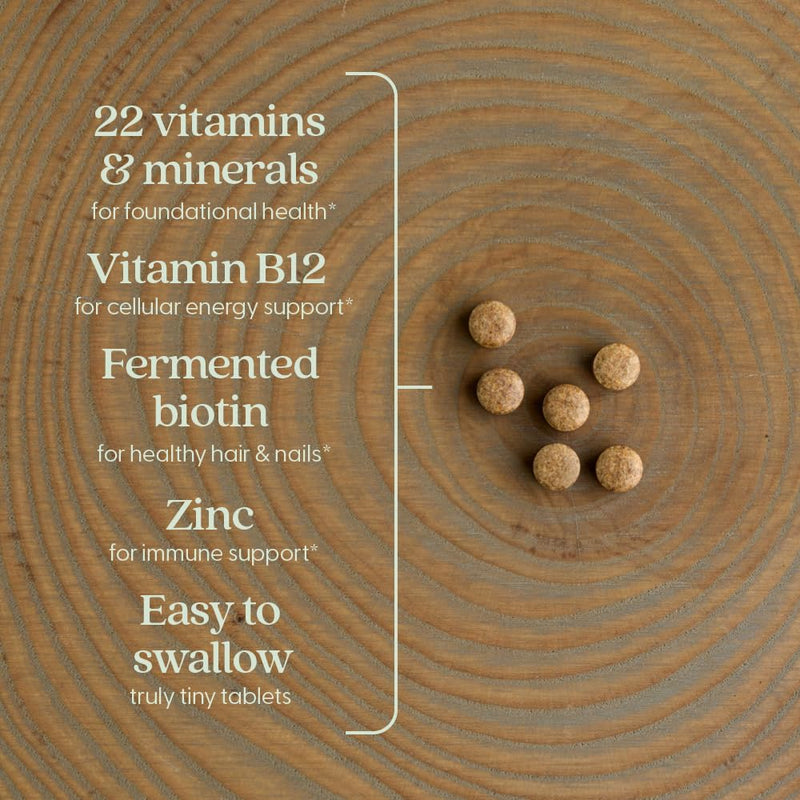 New Chapter Tiny Tabs Daily Multivitamin with 20+ Nutrients, 192 Count | Immune, Cellular Energy, and Stress Support with Vitamin D3 and B Vitamins, Easy-to-Take Small Tablets, Non-GMO 192 Count (Pack of 1) Tiny Tab Multivitamin