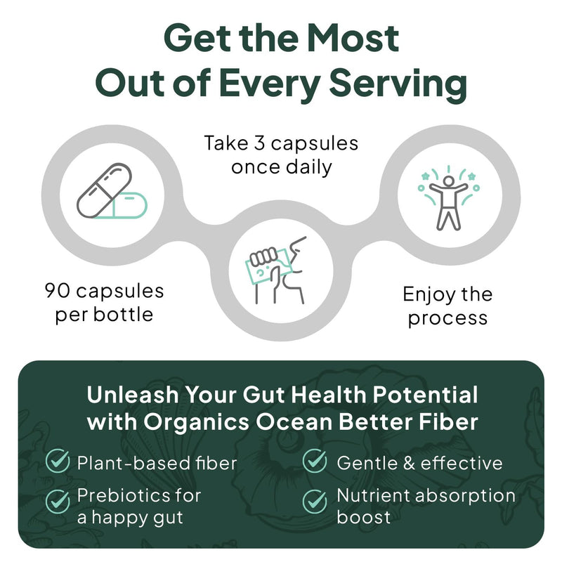 Better Fiber - Daily Fiber Supplement - Soften Stool for Effortless Bowel Movements - with Psyllium Hulk and Slippery Elm - 90 Capsules 90 Count (Pack of 1) - BeesActive Australia
