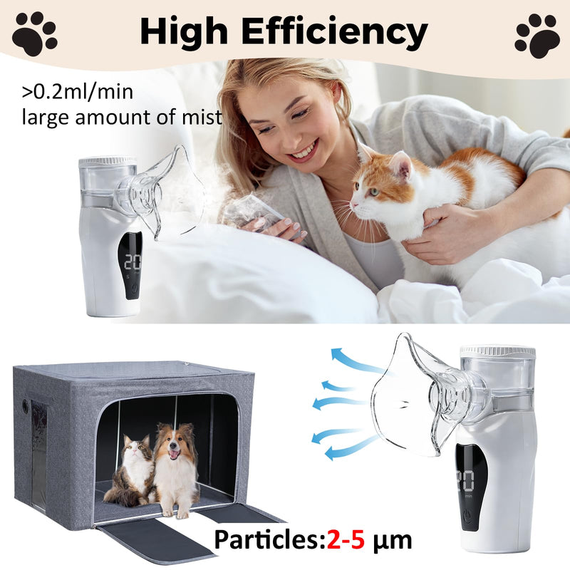 REDDOUDOU Portable Pet Humidifier Mask for Cat, Low Noise, USB Operated