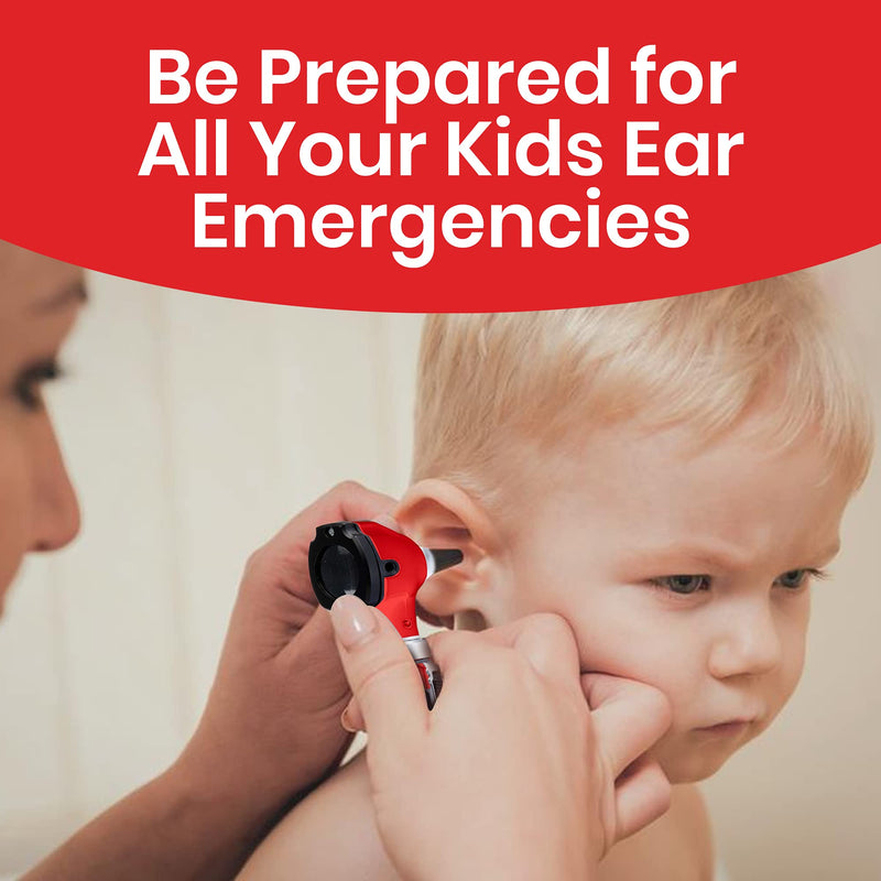 Zyrev ZetaLife Otoscope - Ear Scope with Light, Ear Infection Detector, Pocket Size (Red Color) Red - BeesActive Australia