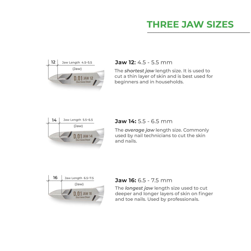 NGHIA Cuticle Nipper - D-04 JAW 12 | Stainless Steel | Durable and Sharp | Ergonomic Design | Grey Plated | Ideal for Salons and Home Use Jaw 12 (4.5 - 5.5 mm)