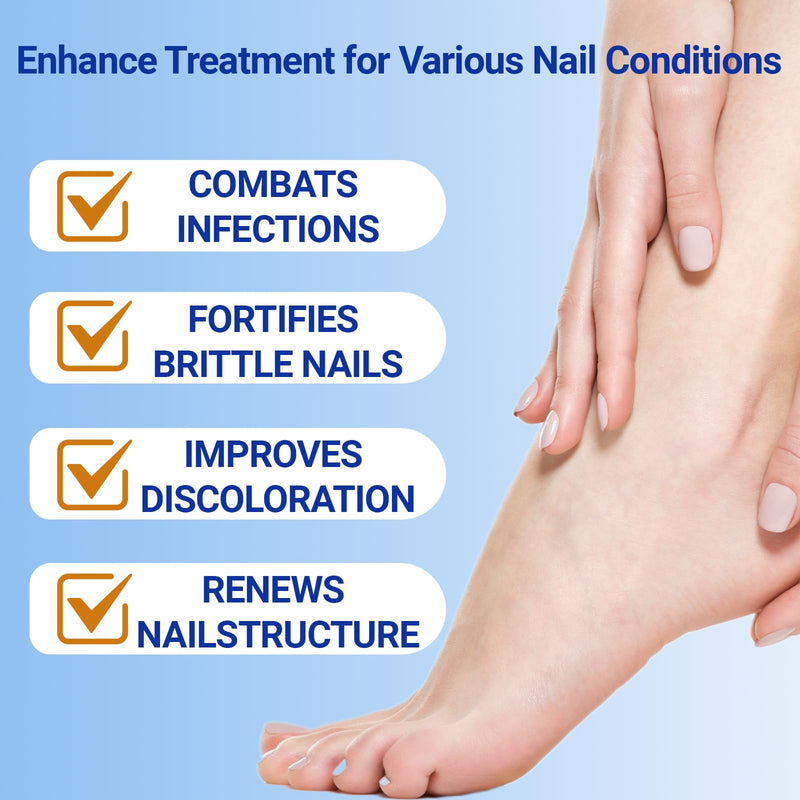 Toenail Fungus Treatment Extra Strength - 42 Pcs Fungal Nail Patches, Foot Nails Repair & Strengthen Patches for Women & Men (2 Count (Pack of 21)) 0.88 Ounce (Pack of 2)