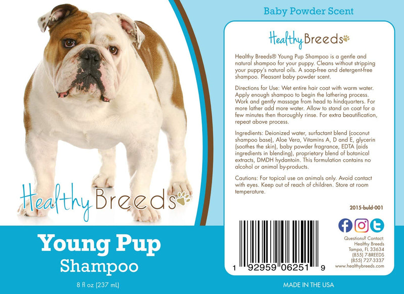 Healthy Breeds Bulldog Young Pup Shampoo 8 oz - PawsPlanet Australia