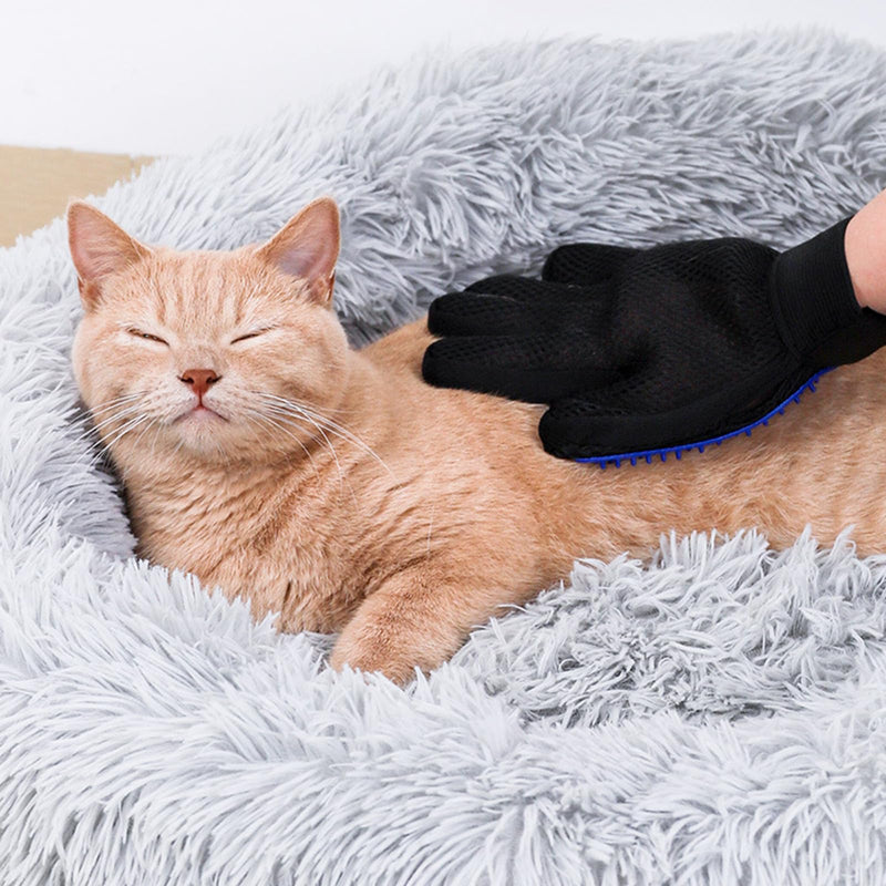 Grooming glove, washing glove for cats, cat glove brush made of silicone, cat brush, dog brush, grooming glove for pets, premium massage glove for deshedding, bathing and massaging - BeesActive Australia