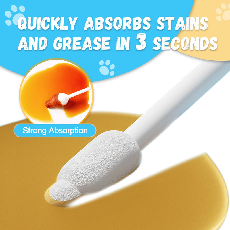 Dog Ear Cleaner dog ear infection treatment Gourd-shaped swabs prevent accidental injury to the ear canal for safer cleaning of your pet's ears. Specifically designed for dogs and cats, L 56 Pcs 56Pcs (1 pack) - BeesActive Australia