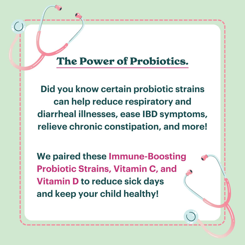 Certified Organic Kids & Teens Probiotic Immune Defense - 5 Billion CFUs | Sugar Free, Vegan, Gluten-Free | 14 Probiotic Strains, Prebiotics, Vitamin C & D | 30 Chewable Tablets, Ages 4+
