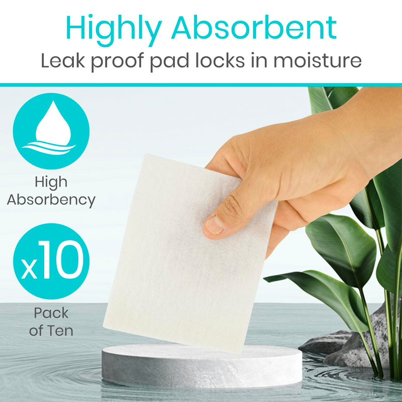 ViveCare Silver Calcium Alginate Wound Dressing (10 Pack)- Sterile 4x4 Medical Gauze Pad - Wound Care for Burns, Cysts and Ulcer Treatment - Highly Absorbent Individual Patch - Non-Stick Padding 4x4 (10 Pack) - BeesActive Australia