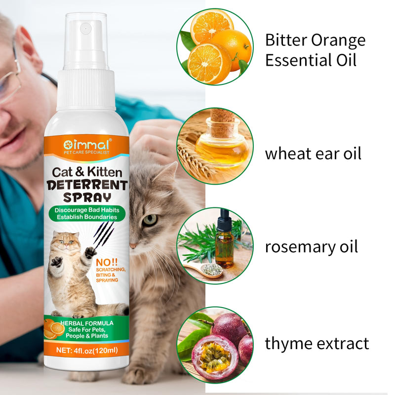 Cat Repellents Sprays,240ML,Anti Pee & Anti Scratch Furniture & Anti Scratching Plants,Suit for Indoor & Outdoor,Establish Boundaries & Keep Cat Off,Safe for Children & Plant - BeesActive Australia