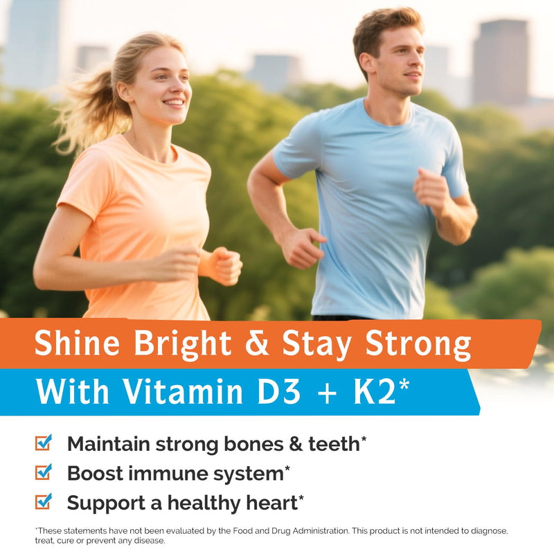 Innate Vitality Vitamin D3 K2, High Potency Vitamin D3 10000iu 120 Softgels | w/ Vitamin K2 (MK-7) 200 mcg, Supports Bone, Teeth, Heart & Immune Health Non-GMO, Gluten Free 120 Count (Pack of 1)