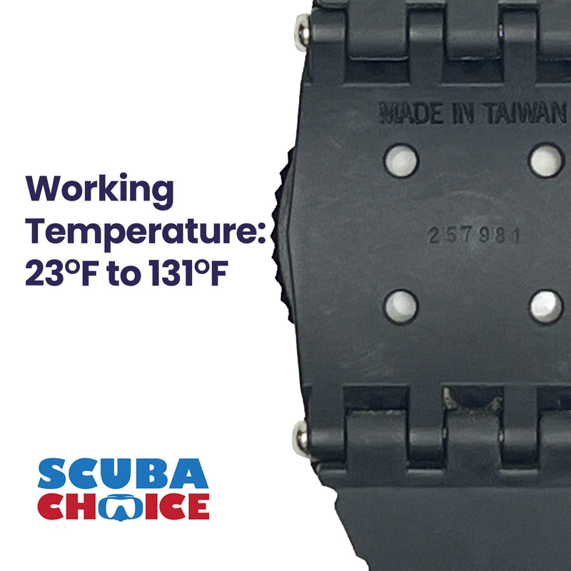 Scuba Choice Diving Compass (Wrist/Bungee Mount) – Easy-to-Read Underwater Navigation Tool for Scuba Diving, Durable Design with Rotating Bezel, Reliable Directional Aid for Deep Dive Adventures Black Aluminum Frame - Wrist Compass