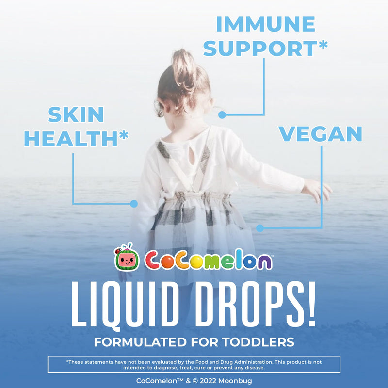 MaryRuth Organics Cocomelon Toddler Liquid Ionic Zinc | Sugar Free | USDA Organic | Kids Zinc Sulfate for Ages 1-3 | Immune Support Supplement for Children | Vegan | Non-GMO | Gluten Free | 1 Fl Oz - BeesActive Australia