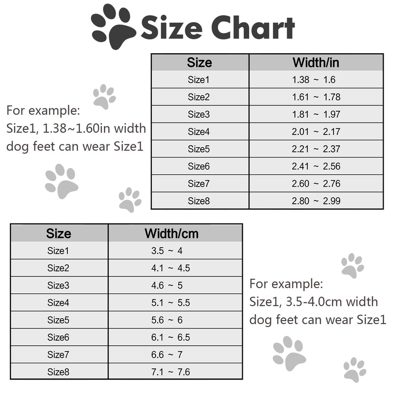 Dog Shoes, Outdoor Dog Boots Non-Slip Waterproof Dog Booties for Medium to Large Dogs 4Pcs for Winter Snowy Day, Summer Hot Pavement with Rugged Sole Black Size 5:（2.51''x2.36'')(L*W) for 41-60lbs - BeesActive Australia