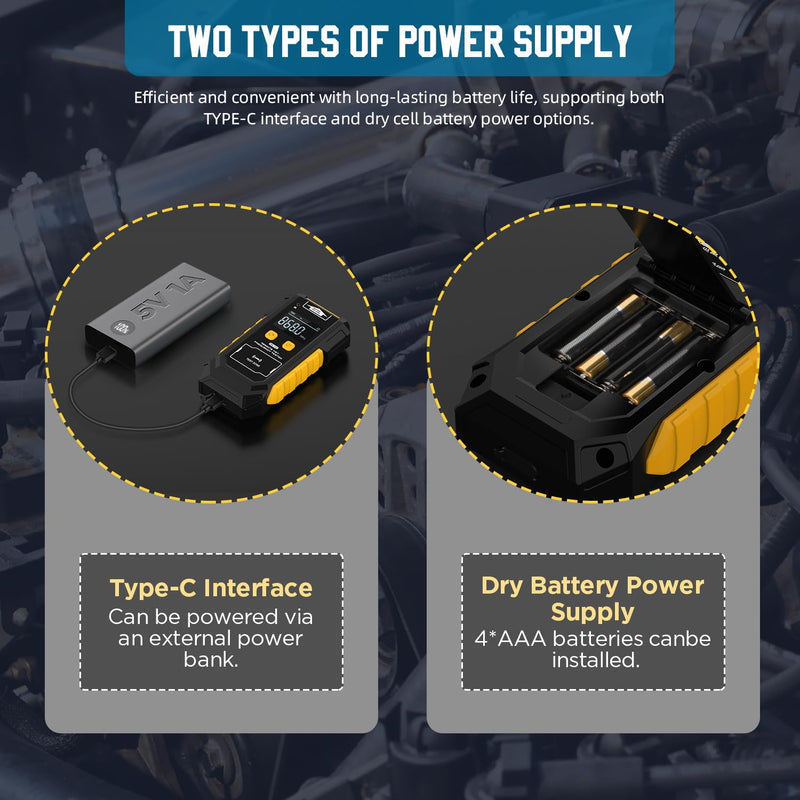 3-in-1 Universal Remote Key Tester with HD Display - Infrared Signal Testing, Key Frequency Detection & Button Battery Voltage Check, 315/433/868/902MHz, 2 Power Supply Methods with Bracket - BeesActive Australia