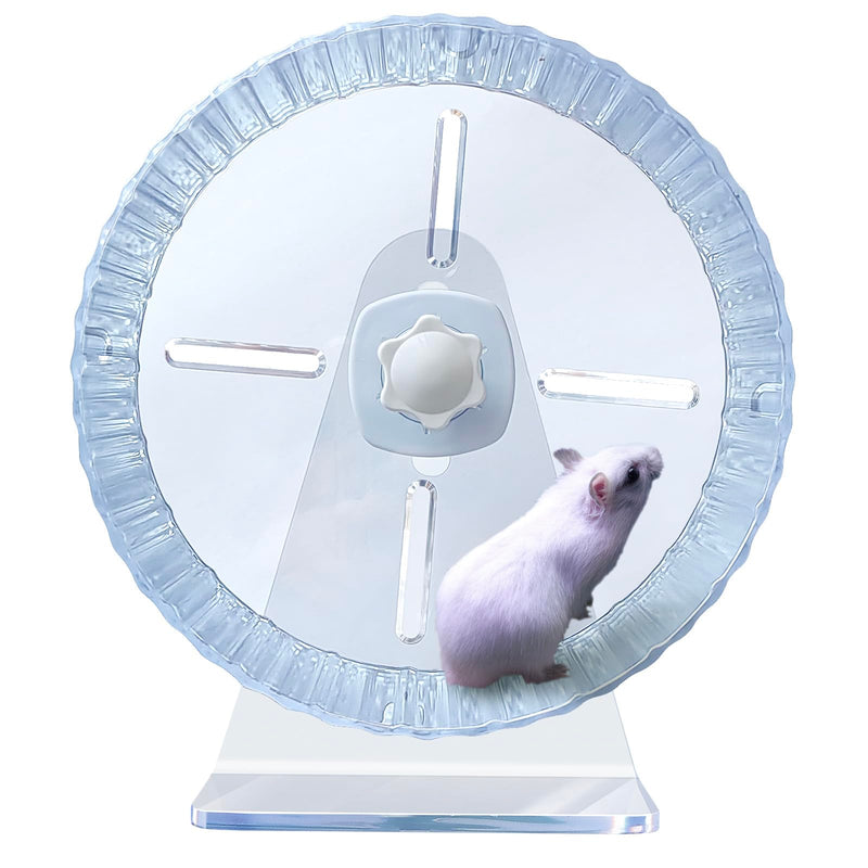Hamster Wheel,Silent Hamster Wheel,Quiet Hamster Wheel,Hamster Exercise Wheel,Adjustable Stand Silent Hamster Wheel for Hamsters,Gerbils,Mice,Small Animals (Ф 6.7 inch, Transparent) Ф 6.7 inch - BeesActive Australia
