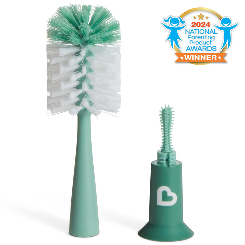 Munchkin® Bristle™ Bottle Brush, Modern Design, Sage