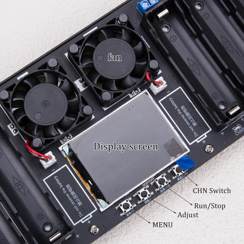 KOOBOOK 1Pcs Type-C 18650 Lithium Battery Capacity Tester 8 Channel MAh MWh Digital Battery Power Detector Module Internal Resistance Tester Support Automatic Charge Discharge