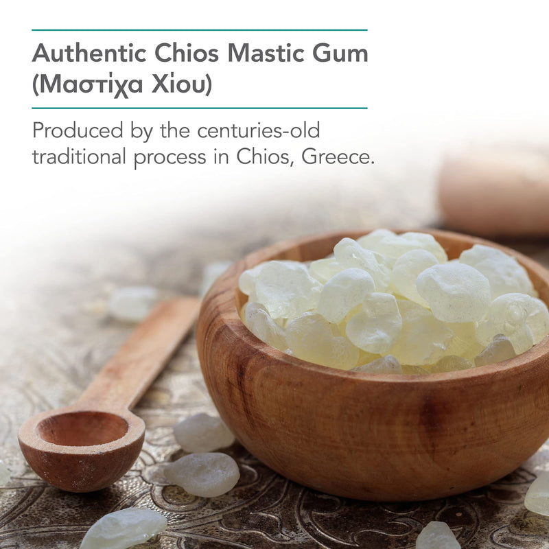 NutriCology Mastic Gum Chios Resin Digestive, 120 Capsules | 1000 mg Chios Mastic Gum Resin per Serving for Digestive Comfort, Vegetarian and Hypoallergenic Formula 120 Count (Pack of 1)