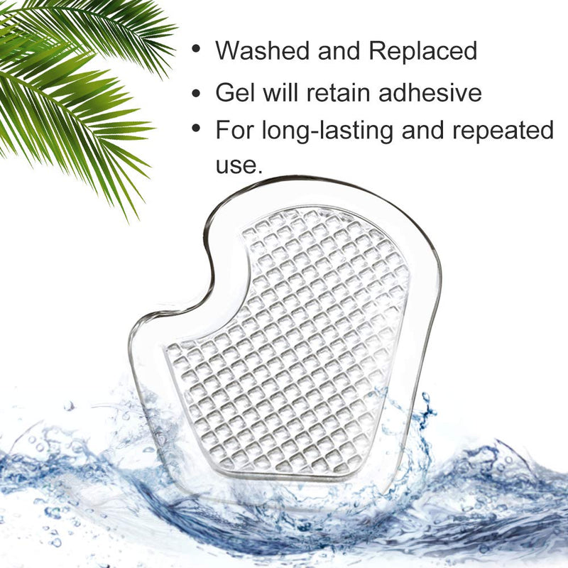 Metatarsal Pads 8 Count Gel Cushions, Ball of Foot Cushion Protect and Relieve Metatarsal, Sesamoid, Ball of Foot Pain - 4 Pairs