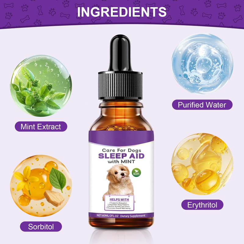 Melatonin for Dogs & Cats, Dog Melatonin, Promotes Relaxation, Sleep & Calm Behaviour for Dog, Dog Anxiety Relief Calming for Noise, Fireworks, Separation Anxiety & Travel Stress