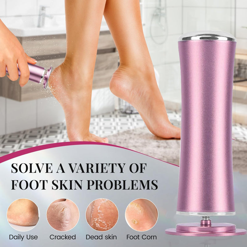 Electric Foot Callus Remover with 60pcs Sandpaper Discs, 500RPM Aluminum 4.45 Inches Callus Remover for Feet, Feet File Grinder for Dead Skin and Calluses - BeesActive Australia