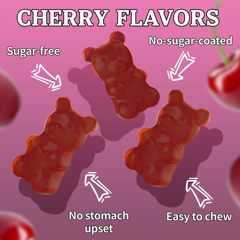 2 Pack Iron Gummies, Tart Cherry Iron Supplement for Women & Men | Iron with Vitamin C, Calcium, Zinc, Folate, B12 for Immune Support, Sugar Free, Vegan 120 Count (Pack of 1)