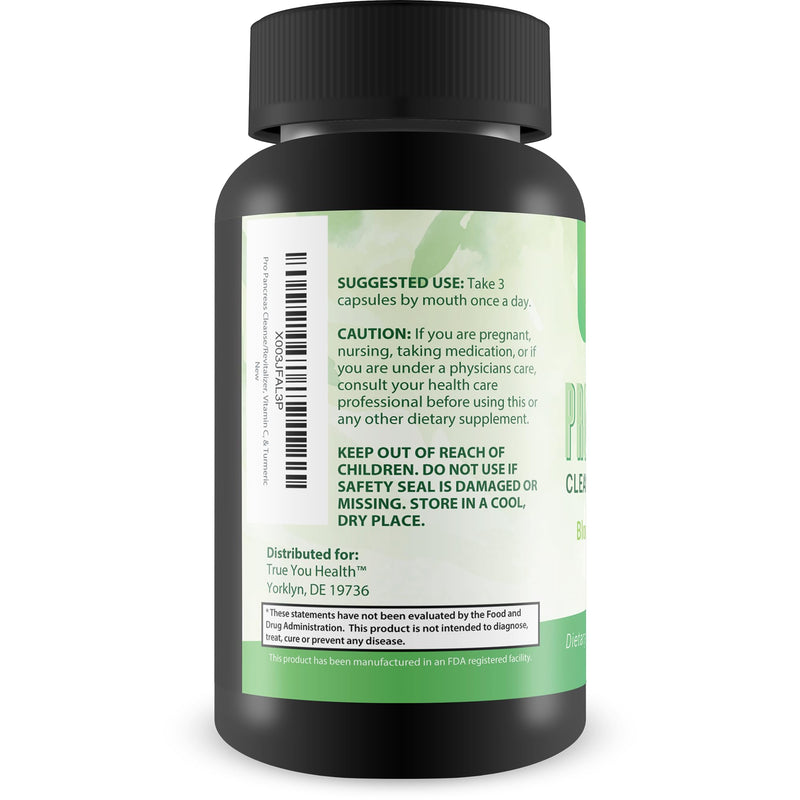 Pro Pancreas Cleanse/Revitalizer - Support Pancreas and Blood Health - Antioxidant Green Tea Pancreas Cleanse and Detox - Support Healthy Pancreas Function - Contains Vitamin D, Vitamin C, & Turmeric