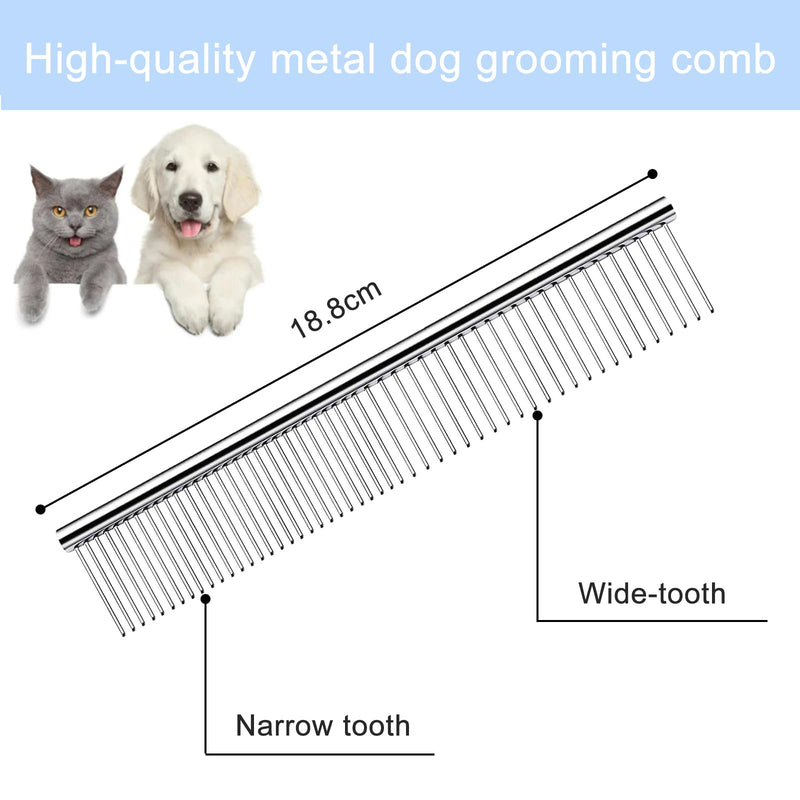 Diompirux 5-pack professional dog scissors set, including 1 thinning scissors, 2 curved scissors, 1 straight scissors, 1 grooming comb, for grooming dogs, cats, pets, for the whole body, face, nose and ears - BeesActive Australia