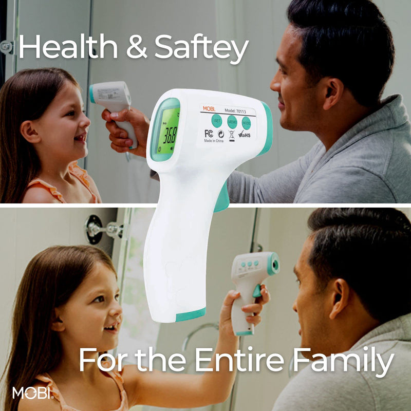 MOBI - Non-Contact Forehead Digital Thermometer with Object Temperature Mode - Touchless Fever Thermometer