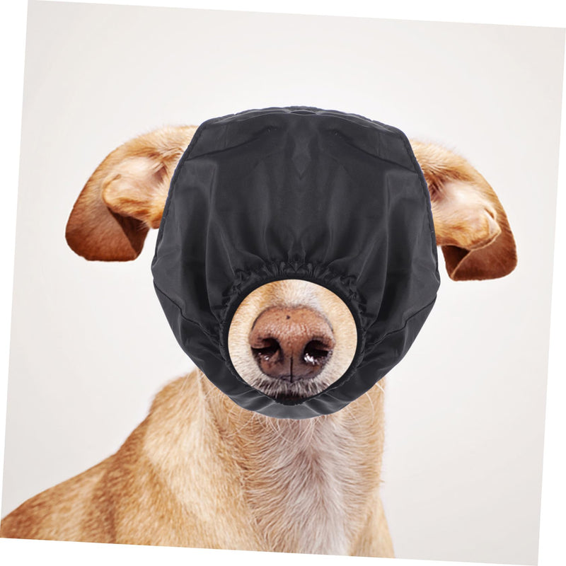 Safety Eye Mask for Pets Durable Pet Blind Noise Cancelling Headphones with Noise Cancelling Lid Multi Nylon Pack of 1 S black