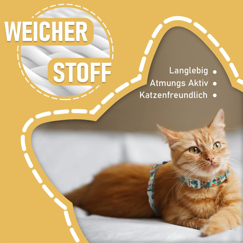 Supet Cat Harness and Leash, Escape Proof Cat Vest for Small Large Cats, Adjustable Cat Collars, Harnesses and Leashes for Walking, Lightweight Kitten Harness M (Chest: 35.6-53.3 cm) Gray - BeesActive Australia