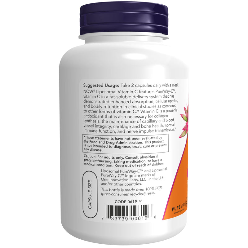 NOW Liposomal Vitamin C - 120 Veg Capsules