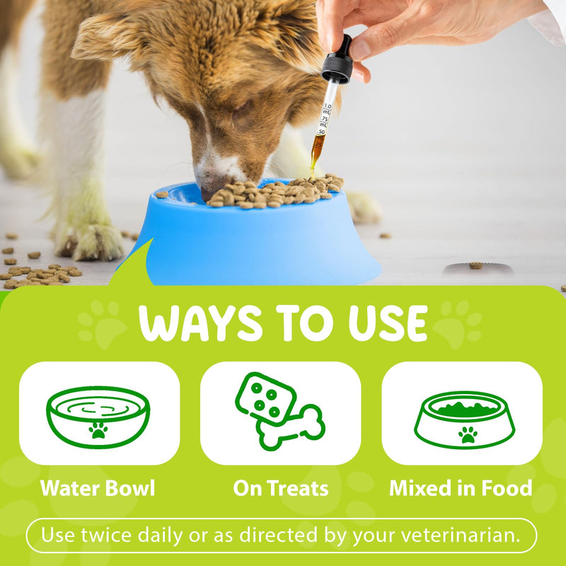 Yeast Infection Treatment for Dogs, Dog Yeast Infection Drops for Dog Skin Itch Relief, Dog Allergy Relief, Dog Yeast Ear Infection Treatment, Enhances Your Pet's Immune System