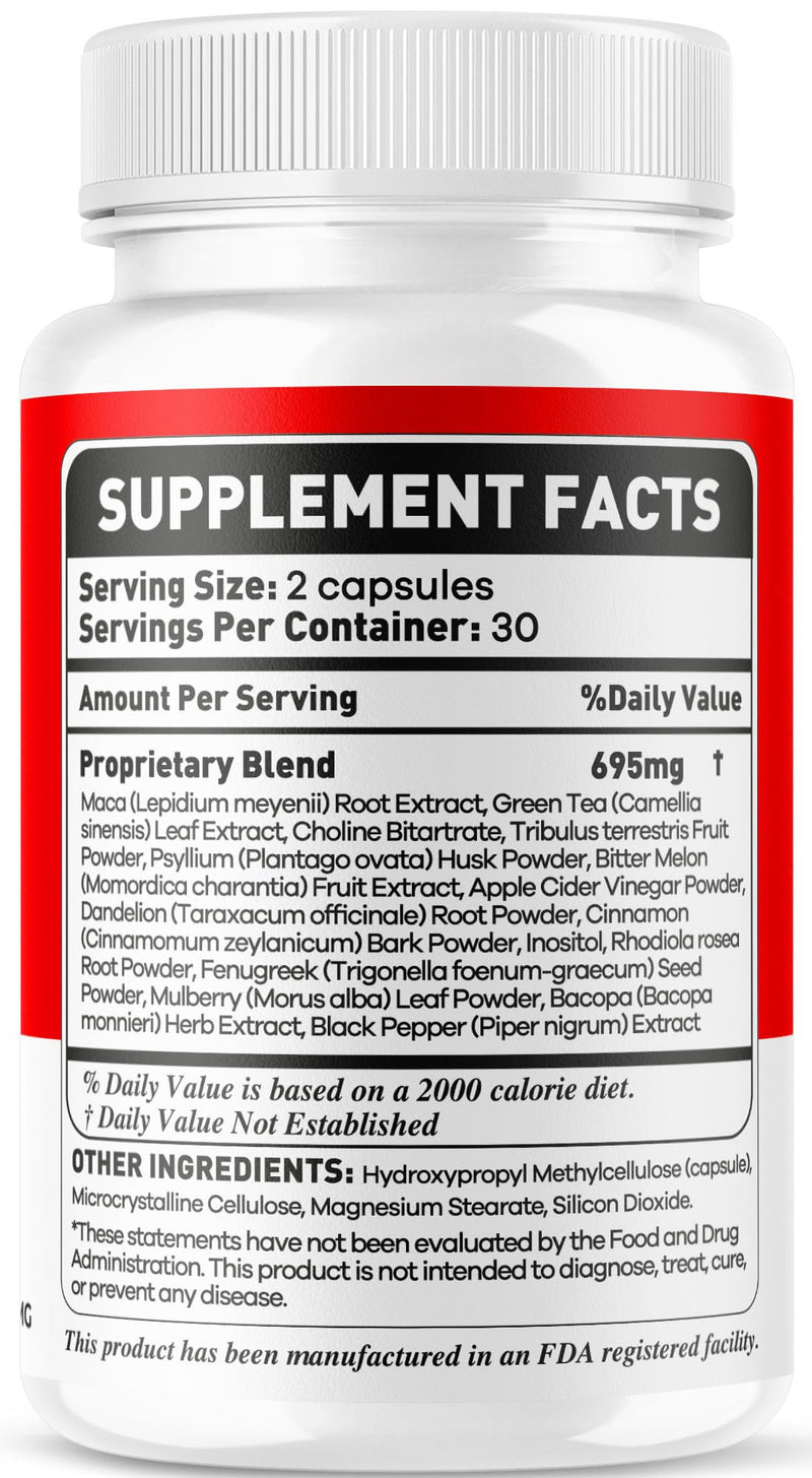 (3 Pack) Glyco Pulse Capsules - Official GlycoPulse Pills Advanced Premium Formula Support Maximum Strength, All Natural Ingredients Vitamins for Overall Health & Wellness, 180 Capsules for 3 Months