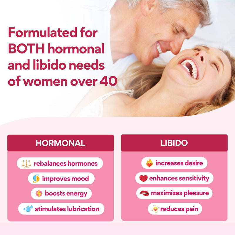 VoomVaya Libidooo - Libido Booster for Women Over 40 | Female Libido Booster with Horny Goat Weed, Tribulus Terrestris & Damiana Leaf ‚Äì Ignite Desire, Energy & Confidence ‚Äì 60 Capsules - BeesActive Australia