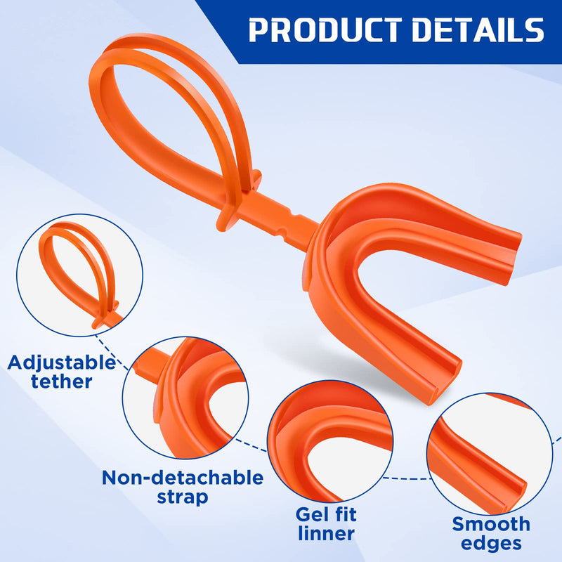 Dunzy 10 Pcs Strapped Mouth Guard Sports Mouthguard with Strap No Boiling Mouthguard Adult Youth Football Mouthpiece Mouth Protector for Boxing Basketball Lacrosse Colorful - BeesActive Australia