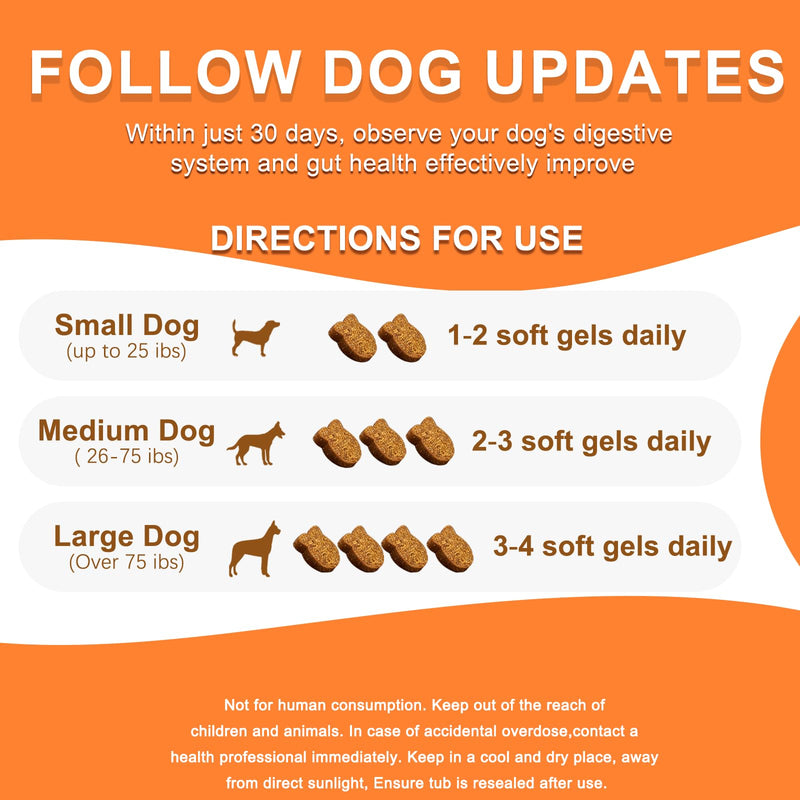 120 Chew Anal Gland Soft Chews for Dogs-Help Reduce Scooting with Pumpkin&Digestive Enzymes Probiotics Fiber Supplement-Chicken Flavor Chicken 1