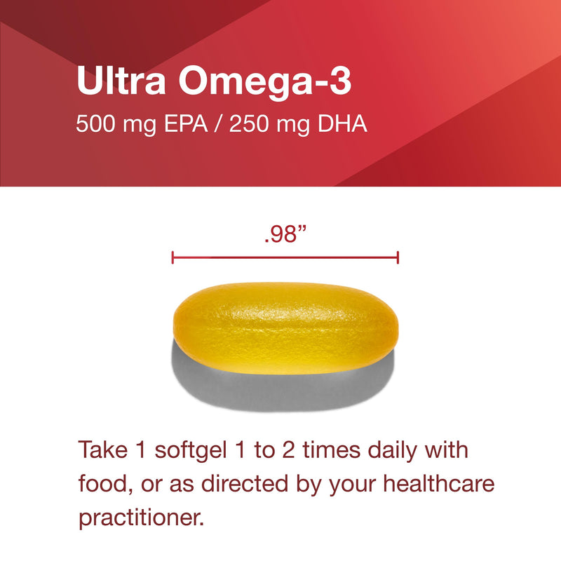 PROTOCOL FOR LIFE BALANCE Ultra Omega-3, Fish Oil, EPA DHA, 90 Softgels | Fish Oil for Brain Support Heart and Nervous System Health*, EPA DHA Omega Supplement, Non-GMO and Halal