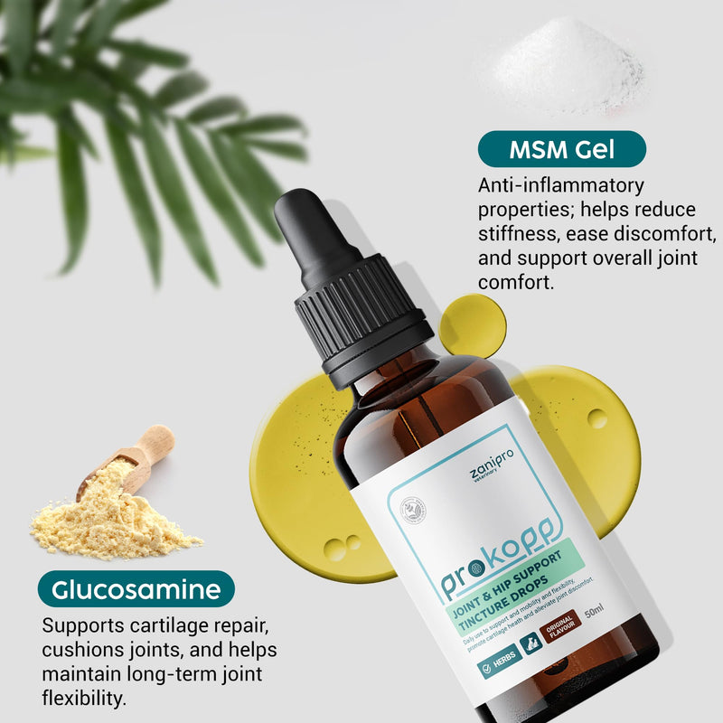 Joint Supplements for Dogs & Cats - 100% Natural Glucosamine for Dogs, Hip and Joint Care with Instant Pain Relief for Cats, Herbal Dog Supplements for Arthritis with Anti Inflammatory | 50ml