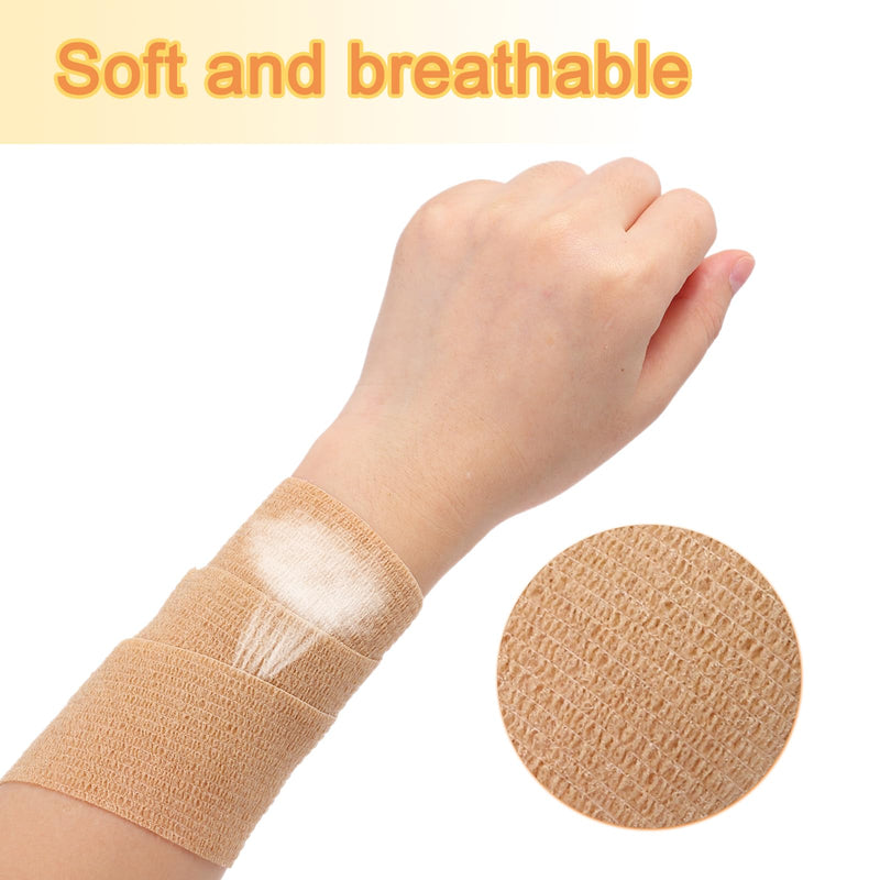 uxcell Adhesive Elastic Tape Elastic Bandage, Sports Elastic Wrap Flexible Stretch Athletic Wrist Tape Gray 2" x 5 Yards - BeesActive Australia