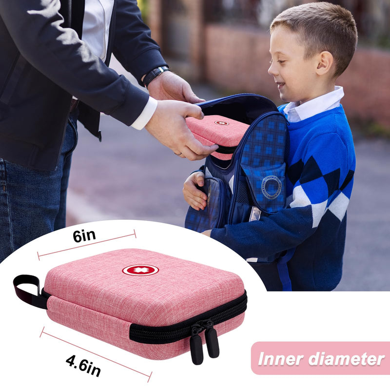 Carrying Case for Portable Nebulizer, Travel Medical Bag, Hard Emergency Medical Bag for Inhaler Spacer Case for Adults(Bag Only) (Pink) - BeesActive Australia