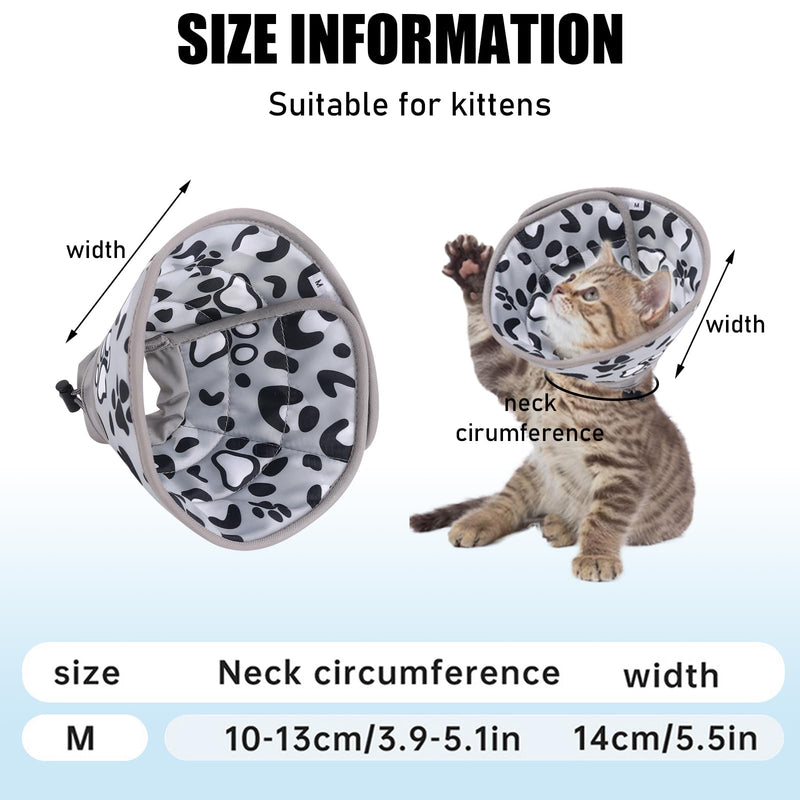 BDSHUNBF 2 pieces cat neck collar, soft cat recovery collar, foldable protective collar kitten, prevents licking, after surgery and injuries for cats - BeesActive Australia