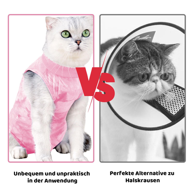 Mezrkuwr Cat Bodysuit After Surgery Castration for Cats Clothes Soft One-Piece Kitten Spay Collar Alternative Surgery Recovery Suits for Cats (M) M - BeesActive Australia