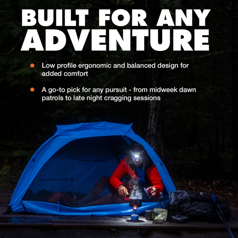 BLACK DIAMOND Spot 400 Headlamp | 400 Lumens Brightness, Dimmable | Waterproof & Durable | 3X AAA Battery Operated (Included) | Black - BeesActive Australia