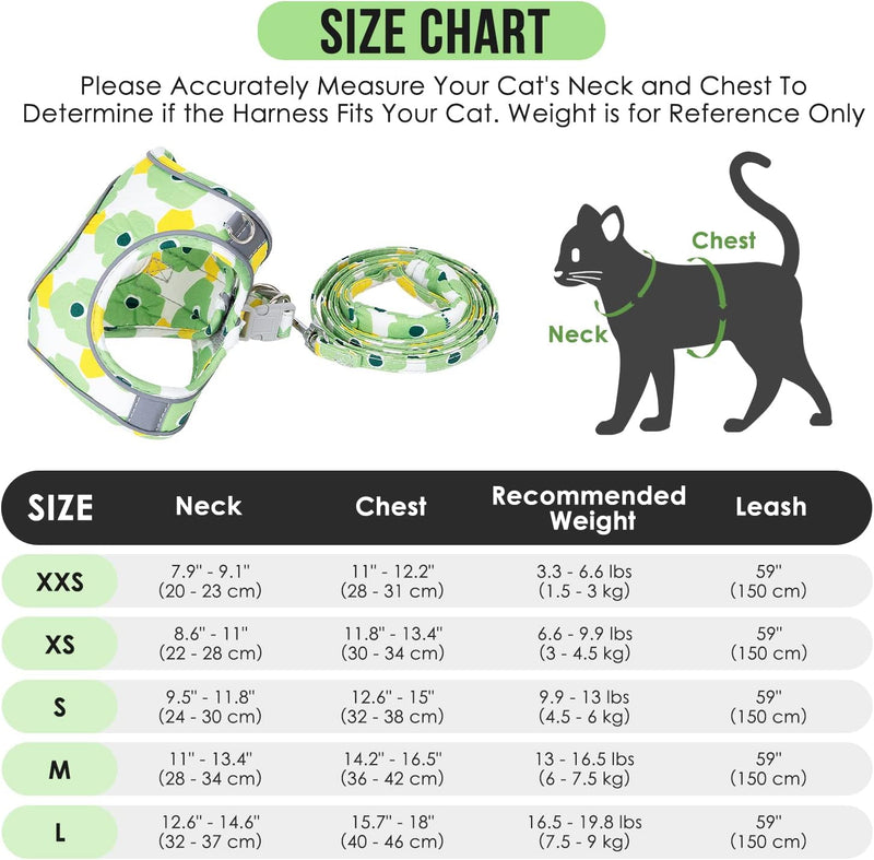 Lukovee Cat Harness and Leash for Walking, Adjustable Escape Proof Vest Harness for Kitten with Reflective Strips Lightweight Step-in Jacket for Cats Puppy Small Pet Traveling Hiking(Small,Pink) S ( Chest 12.6'' ~ 15.0'') A- Pink - BeesActive Australia